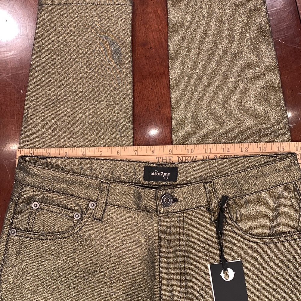 ottod’Ame Gold sparkle pants Italian made